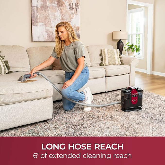Kenmore KW1050.01 Upgrade Portable Heated Carpet &amp Upholstery Spot Cleaner 16Kpa Power Suction with Versatile Tools for Pets Area Rugs and Couches