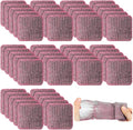 Domensi 100 Pcs Steel Wool Soap Pads Original Red Scent Steel Wool Scrubber Metal Cooktop Cleaning Soap Pads for Scouring Dirt Dish Pot Pan Oven Kitchen Grease and Oil