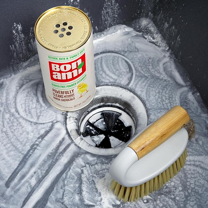 BON AMI Powder Cleanser for Kitchens &amp Bathrooms - All types of Surfaces Cleans Grime &amp Dirt Polishes Surfaces Absorbs Odors (24 Pack)