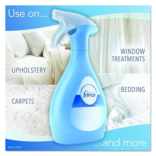 Febreze 84221CT Fabric Refresher &amp Odor Eliminator Downy April Fresh 27oz Spray Bottle (Case of 6)