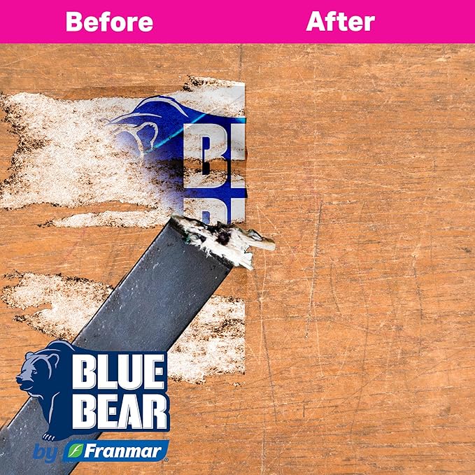 Blue Bear Ickee Stickee Unstuck Adhesive Remover – Fast-Acting Low-Odor Natural Citrus &amp Soy Formula – Removes Sticker Label Tape &amp Glue Residue from Most Hard Surfaces (1 Quart)