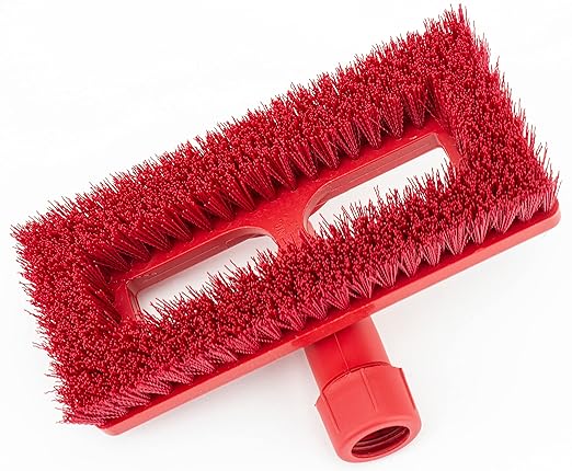 SPARTA 3638831EC05 Polyester Rectangle Scrub Brush Floor Brush Cleaning Brush With Swivel Head For Cleaning 8 Inches Red