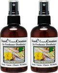 Set of 2-4-oz.-Concentrated Air-Freshener/Deodorizer - Green Tea &amp Lemongrass - Great for: Cars Offices Closets Air-Conditioners Pet Beds Litter Boxes locker/laundry rooms smoke odors!