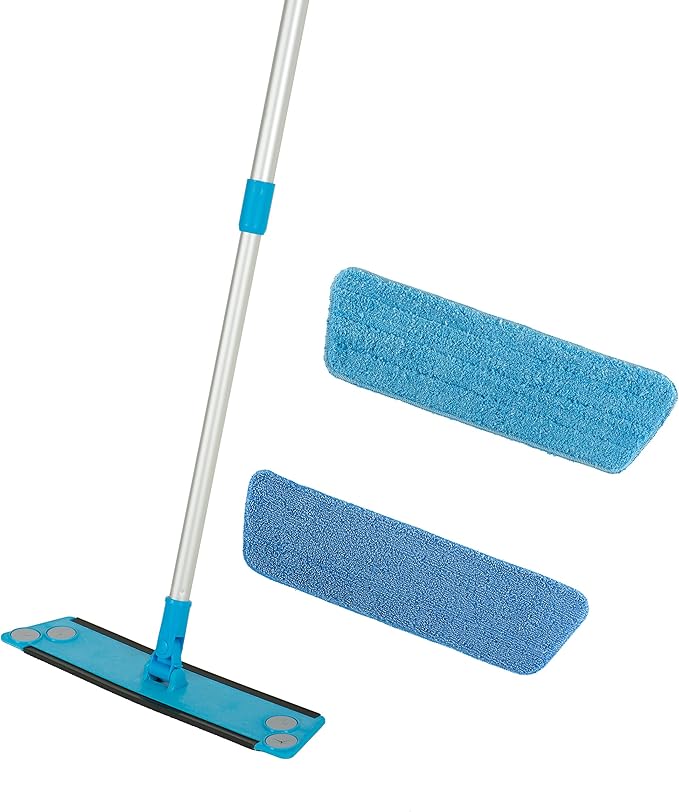 Microfiber Swivel Household Mop Kit with Two Pads
