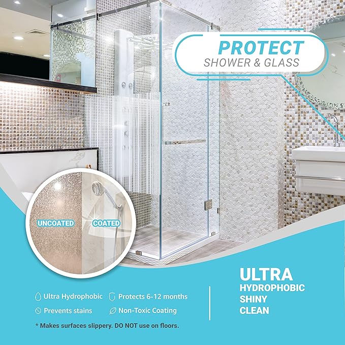 Lifeproof 2-Pack Ceramic Coating Spray Kit - Shine Seal &amp Protect Kitchen &amp Bath Surfaces Repels Stains &amp Grime