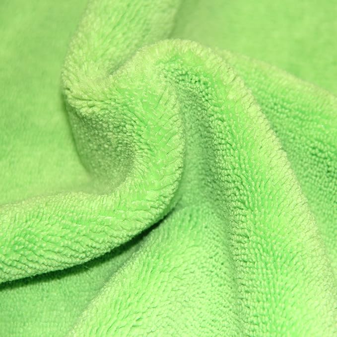 POLYTE Premium Microfiber Cleaning Towel16x16 in 36 Pack (BlueGreenYellow)