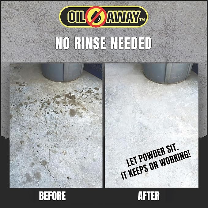 Oil Stain Fighter -5 lbs Industrial Size | For Embedded Dry Oil Stains | No Rinse Concrete Cleaner for Driveways and Parking Lots | Safe for Pets and Environment
