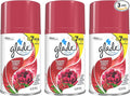 Glade Automatic Spray Refill - Blooming Peony &amp Cherry - Net Wt. 6.2 OZ (175 g) Per Refill Can - Pack of 3 Refill Cans