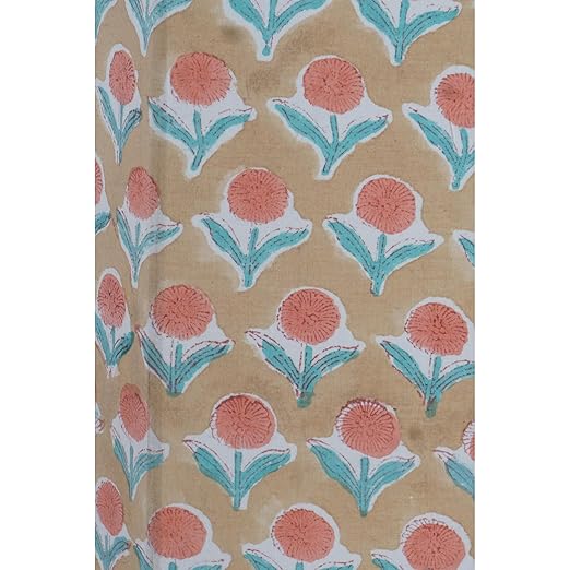 Floral Hand Block Printed 3.3 Gallon Decorative Waste Basket – Eco-Friendly Cardboard Trash Can Plastic-Free &amp Sustainable Perfect for Christmas and Housewarming Gifts (1 Yellow Blue FLOWAR)