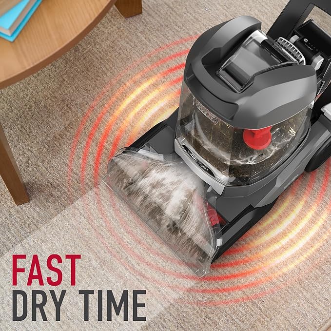 Hoover ONEPWR SmartWash Cordless Carpet Cleaner Machine Deep Cleaning Carpet Shampooer Machine Pair with a Hoover Carpet Cleaner Solution for a Bright Refreshed Home