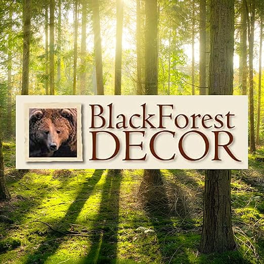 BLACK FOREST DECOR Climbing Black Bears Waste Basket – Rustic Bathroom Trash Can – 8.5 x 10
