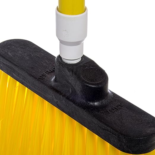 SPARTA Spectrum Duo-Sweep Unflagged Bristle Angle Broom with Handle 56 - Yellow
