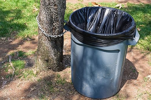 Aluf Plastics Heavy Duty 55 Gallon Trash Bags - (Value 50 Pack) - 1.5 MIL equivalent Industrial Strength Plastic 35 x 55 for 50-55 Gal Cans -Fits Toter Rubbermaid Brute Carlislie Bronco etc.