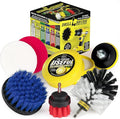 Nylon Drill Brush Attachments for Cleaning Car Accessories Carpet Truck Interior Fabric Wheel Rim Glass Bath Tub Shower Tile Grout Boat Hull Seats - Drill Brush for Car Detailing Supplies