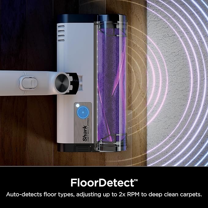 Shark R-IW1111 Detect Pro Cordless HEPA QuadClean Multi-Surface Stick Vacuum Grey/Brass - Certified Refurbished