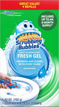 PACK OF 3 - Scrubbing Bubbles Toilet Cleaning Gel Starter Kit Glade Rainshower 24 count 5.63 Ounces