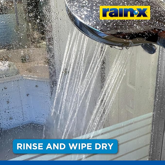 Rain-X 630544 X-Treme Clean Shower Door Cleaner 12 Fl. Oz Formulated To Glass Doors - Removes Soap Scum Dirt Hard Water Build-up Calcium Lime &amp Rust Stains (Pack of 2)