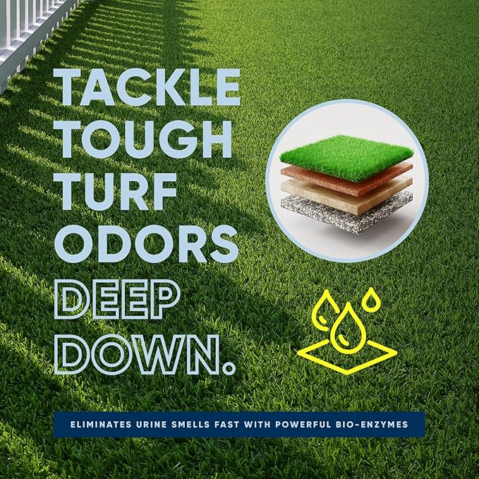 Outdoor Odor Eliminator | Outside Dog Urine Enzyme Cleaner – Powerful Pet Cat Animal Scent Deodorizer | Professional Strength for Yard Turf Kennels Patios Decks (10-2oz Shots with Halo Sprayer)