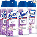 Lysol Neutra Air 2 in 1 Disinfectant Spray Lavender and Lily Scent Eliminates Odors 10 Ounces (Pack of 4)