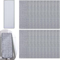 20 PCS Flat Mop Head Replacement Pads Reusable Mop Pad Refill Washable Microfiber Mops for Wet/Dry Mops Flat Floor Cleaning Floor Care System (Grey)