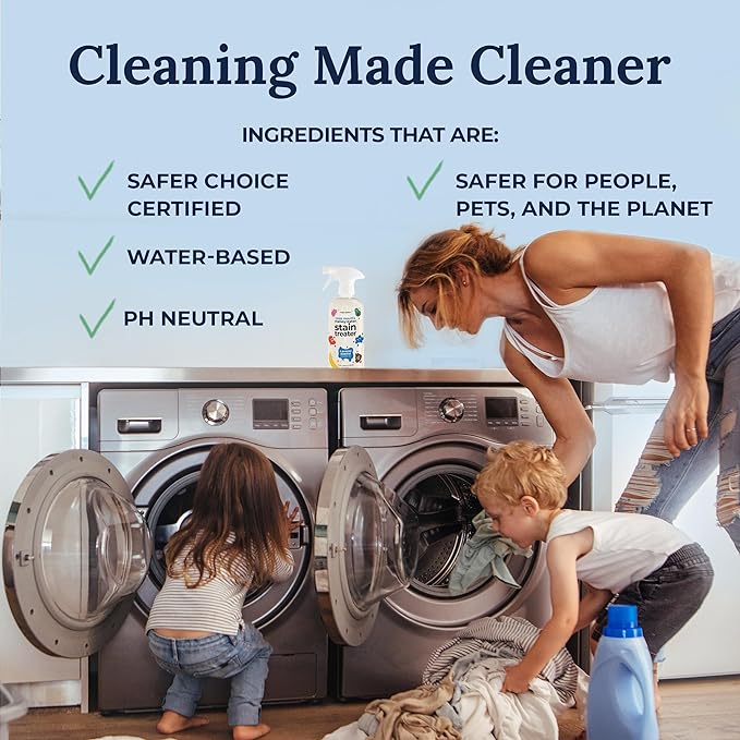 Miss Mouth's Messy Eater Stain Treater Spray - 16oz Stain Remover and Laundry Detergent Sheets - Newborn &amp Baby Essential
