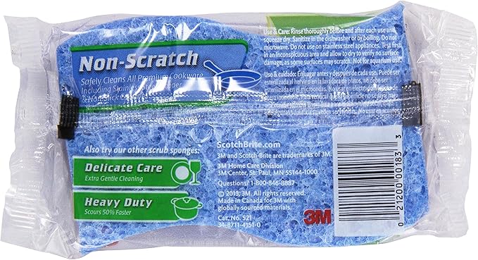 SCOTCH-BRITE 521 Non-Scratch Scrub Sponge 521