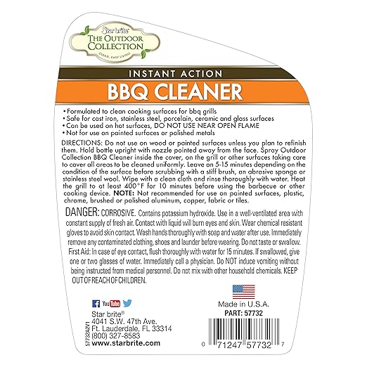 Star brite 57732 BBQ and Grill Grate Cleaner Spray 32 oz