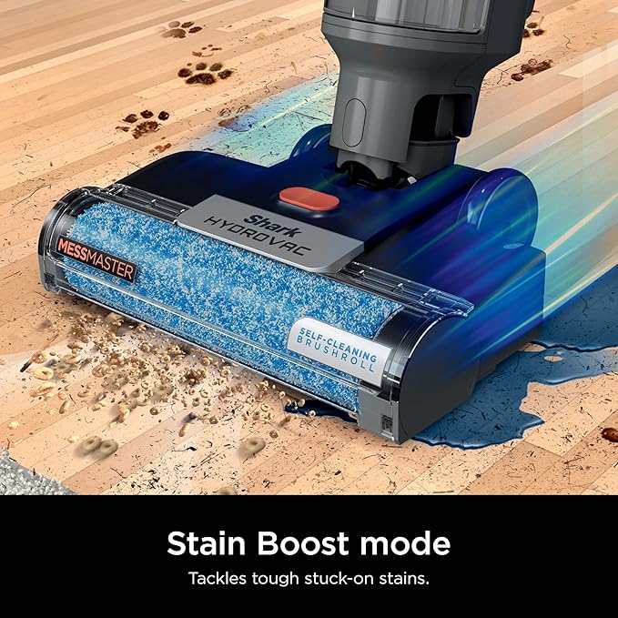 SHARK WD160 HydroVac MessMaster XL 3-in-1 Vacuum Mop &amp Self-Cleaning System for Multi-Surface Cleaning Perfect Hardwood Tile Marble Area Rug (RENEWED)