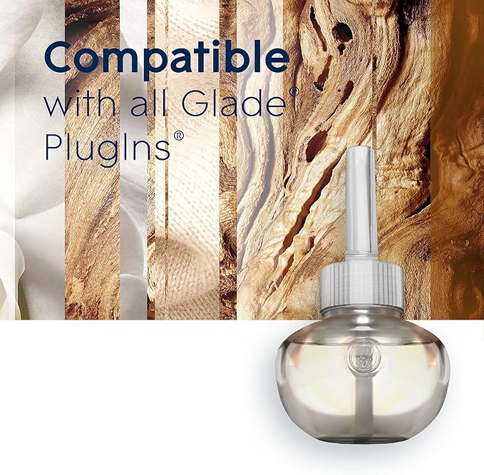 Glade Plugins Scented Oil 1.34 fl. oz 2Count. (Sheer Vanilla Embrace Pack of 3) Blue