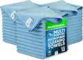 MW Pro Microfiber Cleaning Cloth | Blue | 36 Pack | 16” x 16” | All Purpose Microfiber Towels - Clean Dust Polish Scrub Absorbent