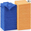 Nuenen 60 Pcs Microfiber Cleaning Cloths for Cars 16 x 16 Inch Ultra Absorbent Car Towels Drying Reusable Cleaning Supplies House Kitchen Window Microfiber Towel (YellowBlue)