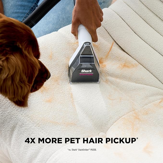 Shark EveryMess™ | Ultra-Powerful 3-in-1 Wet Vac Dry Vac &amp Stain Eliminator | StainForce Technology Perfect for Homes Pets and Cars | 3 Accessories and Cleaning Solution | Blue | VX102BRN