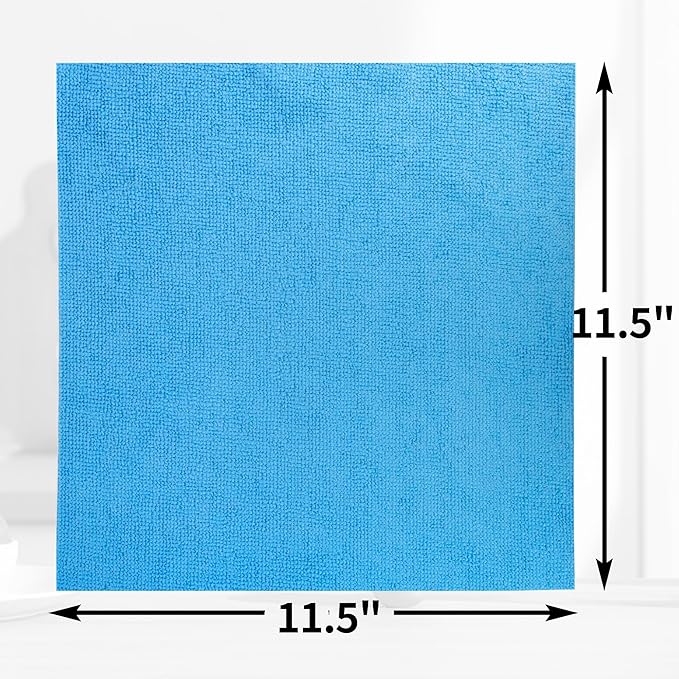HOMERHYME Shop Towels 150 Pack Cleaning Rags Microfiber Towels Bulk All-Purpose Microfiber Cleaning Cloth Lint-Free Wipe Washcloth for Commercial Garage Automotive &amp Housekeeping 11.5*11.5