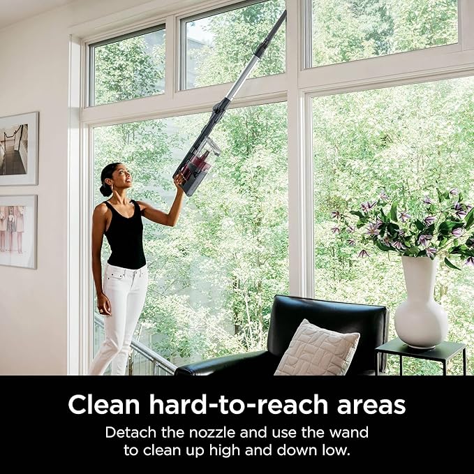 Shark R-IZ464H Vertex Cordless Stick Vacuum with DuoClean PowerFins Lightweight Pet Hair HEPA 60 Min Run Time - Certified Refurbished