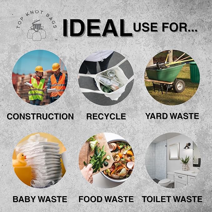 45 Gallon Garbage Trash Bag 40X46 1.2 Mil Black 100 Count Can Liner Bulk 40 Gallon 41 Gallon 42 Gallon 43 Gallon 44 Gallon Made in USA
