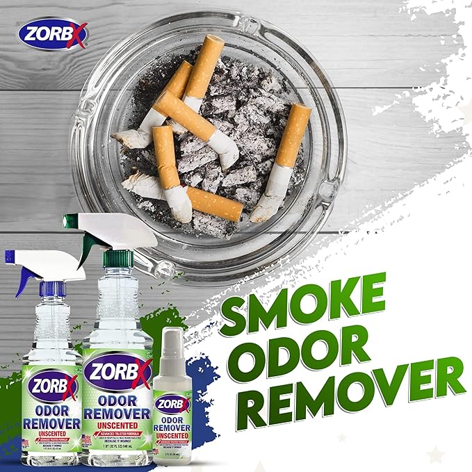 ZORBX Rapid Acting Odor Remover Bundle – Includes Multipurpose Odor Remover Value Pack (2Oz +16Oz +32Oz) &amp Dual Action Pet Stain Remover &amp Odor Eliminator Spray (24 Oz)
