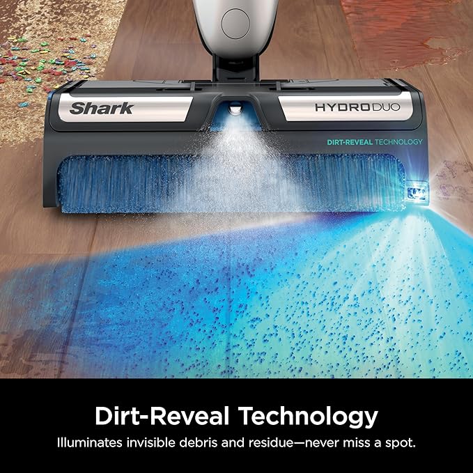 Shark HydroDuo with Dirt-Reveal Technology Cordless Everyday Hard Floor Cleaning System Wet &amp Dry Debris Pickup Mops &amp Scrubs All at Once Hardwood Tile Laminate &amp Stone Stone Metal