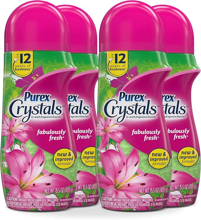 Purex Crystals in-Wash Fragrance and Scent Booster Fabulously Fresh 15.5 Ounce 4 Count