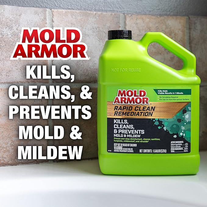 Mold Armor Rapid Clean Remediation 1 Gallon Kills Cleans &amp Prevents Mold &amp Mildew