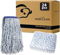 KLEEN HANDLER Cut End Finish Mop | 1.25 Universal Headband Maximum Absorption Finishing Mop Case of 24