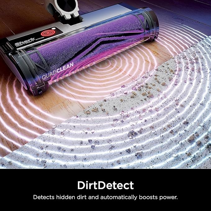 Shark R-IW1615QSL Detect Pro Cordless HEPA QuadClean Multi-Surface Stick Vacuum Grey/Silver - Certified Refurbished