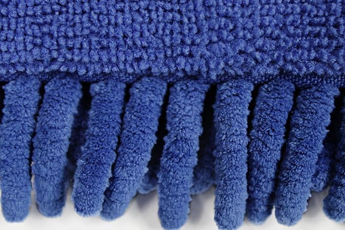 CleanAide Dual-Sided Chenille and Terry Microfiber Duster Covers Fits Flex Dusters Machine Washable Chemical-Free Cleaning Traps Dirt &amp Dust Safe for Electronics Home and Vehicles 6-Pack