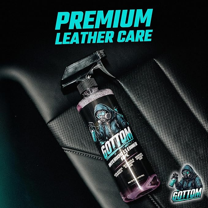 Gottom Interior Cleaner APC - 128 oz Multi-Surface Car Cleaner for Leather Vinyl Plastic Carpet &amp Upholstery - Dashboard &amp Seat Cleaner All-Purpose Interior Detailer for Car Interiors