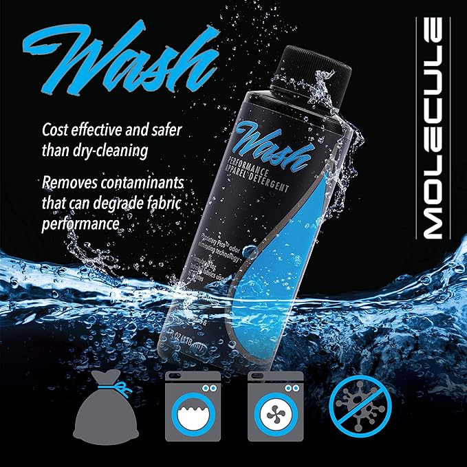 Molecule Athlete &amp Stain Remover Kit - Wash Refresh &amp Spot Cleaner 16Oz. Performance Apparel Care Race Suits Cleans &amp Deodorizes 16 Ounces