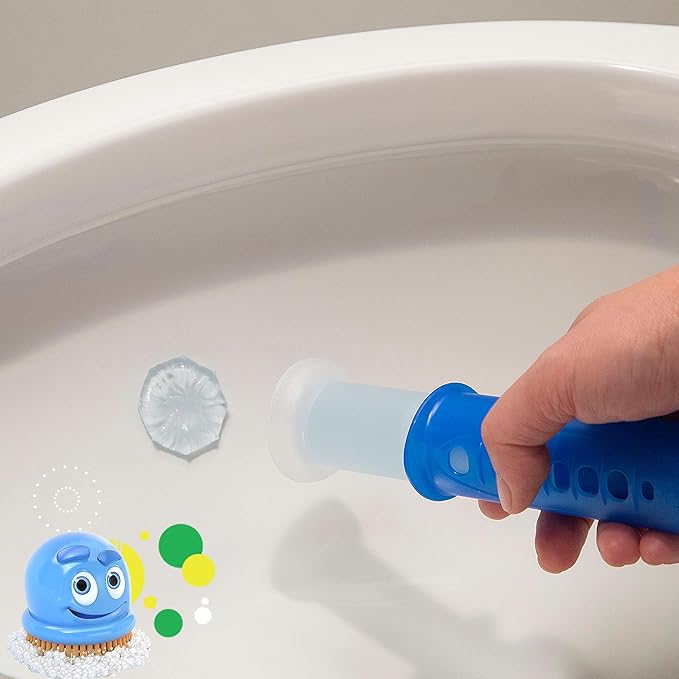 Scrubbing Bubbles Fresh Gel Toilet Bowl Cleaning Stamps Automatic &amp Continuous Bathroom Toilet Cleaner Helps Prevent Limescale Rings &amp Build-Up Berry Burst 1 Dispenser 6 Stamps (6 Pack)