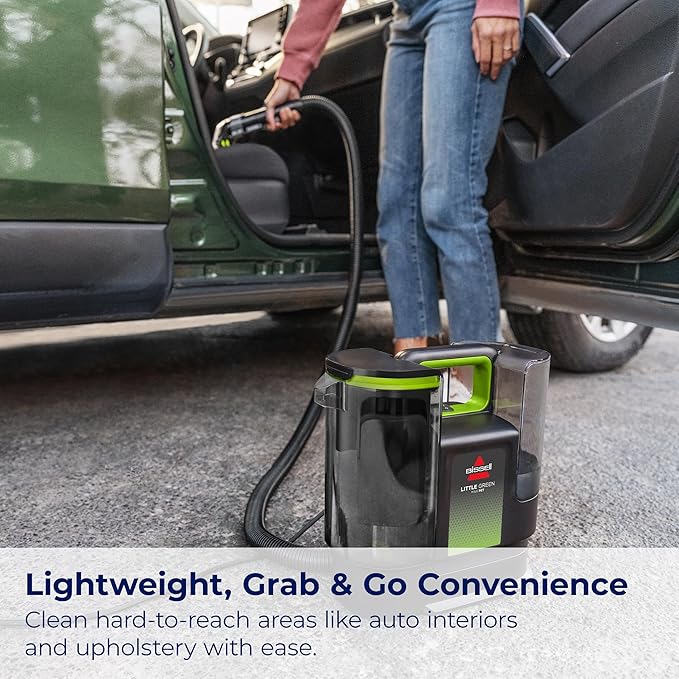 BISSELL® Little Green® Max Pet Portable Carpet and Upholstery Deep Cleaner Car/Auto Detailer with Self-Cleaning Tough Stain Tool and Pet Hair Removal Tool (3860)