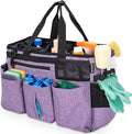 Wearable Cleaning Caddy Bag for Cleaning SuppliesLarge Capacity Cleaning Organizer Purple