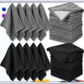 Tudomro 30 Pcs Magnetic Microfiber Cleaning Cloth Dry Erasers Bulk for Most Whiteboards Dry Erase Cloth Cleaner Reusable Home Office 10'' x 10''(Black Gray)