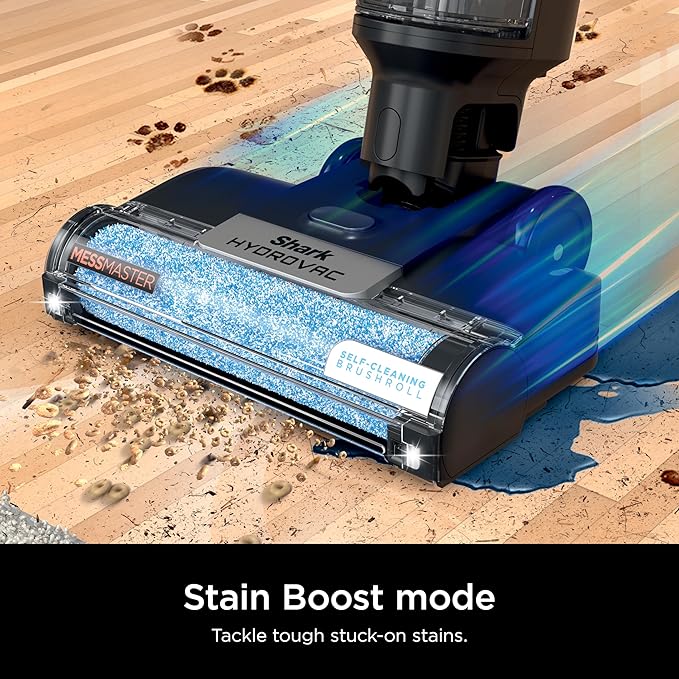 SHARK WD261 HydroVac MessMaster Heavy Duty 3-in-1 Cordless Self-Cleaning Multi-Surface Cleaner LED Headlights Lightweight Powerful Suction for Hard Floors &amp Area Rugs Stone (Renewed)