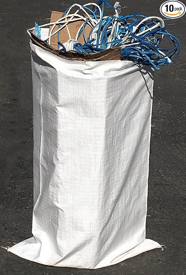Sandbaggy Large Sandbags - Size: 25 x 40 - Thick Heavy Duty Contractor Bags Heavy Duty Garbage Bags Dumpster Bag Construction Trash Bags 6 mil (10 Bags)